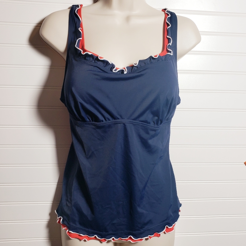 Swim 365 ruffled swim top